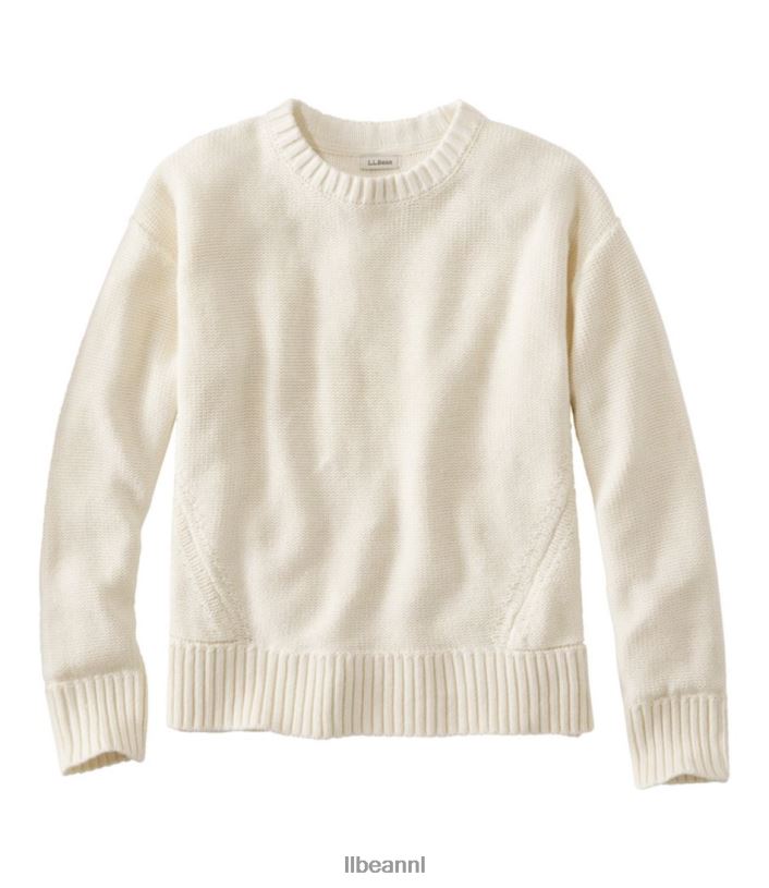 L.L.Bean vrouwen linnen/katoenen trui room kleding VT0646547