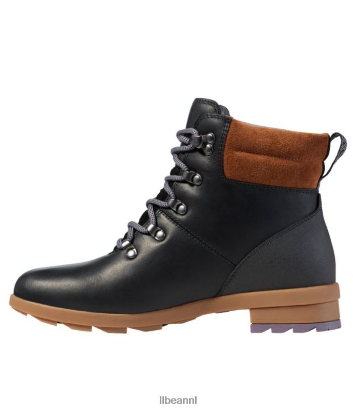 L.L.Bean vrouwen sofia waterdichte laarzen verlaten zwart schoenen VT0643826