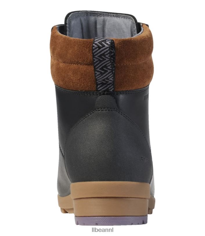 L.L.Bean vrouwen sofia waterdichte laarzen verlaten zwart schoenen VT0643826