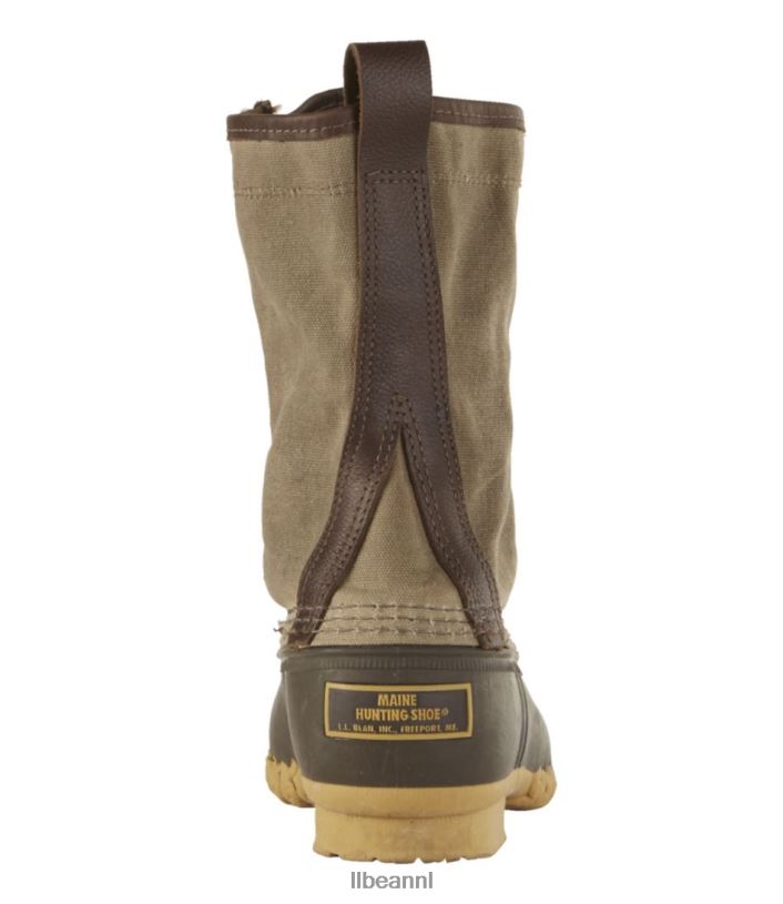 L.L.Bean vrouwen kenmerkende jachtschoen van gewaxt canvas zwart schoenen VT0641195