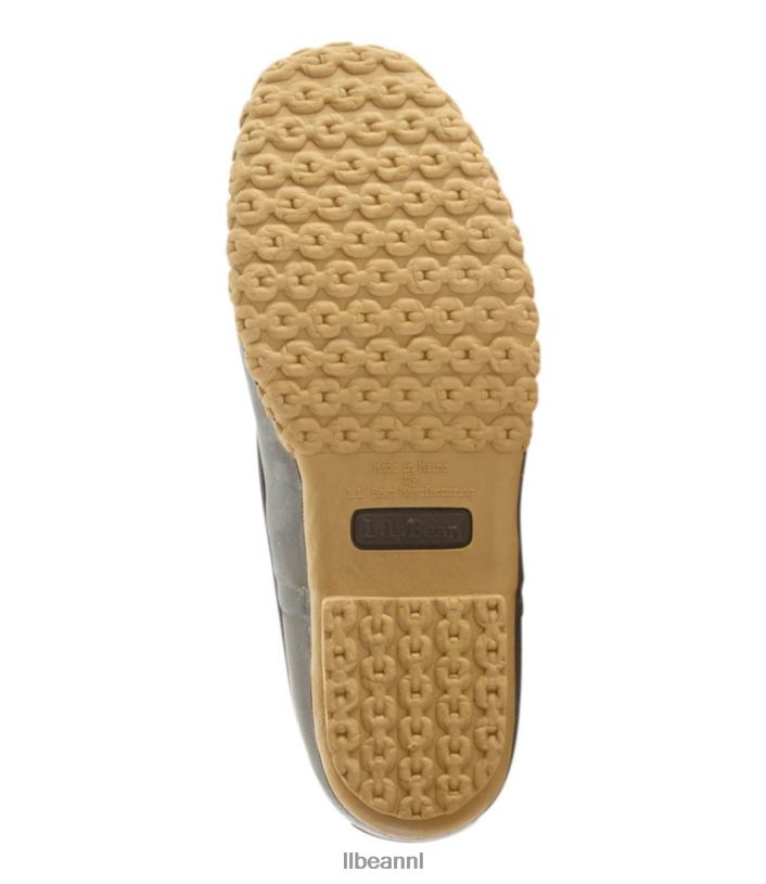L.L.Bean vrouwen kenmerkende jachtschoen van gewaxt canvas zwart schoenen VT0641195