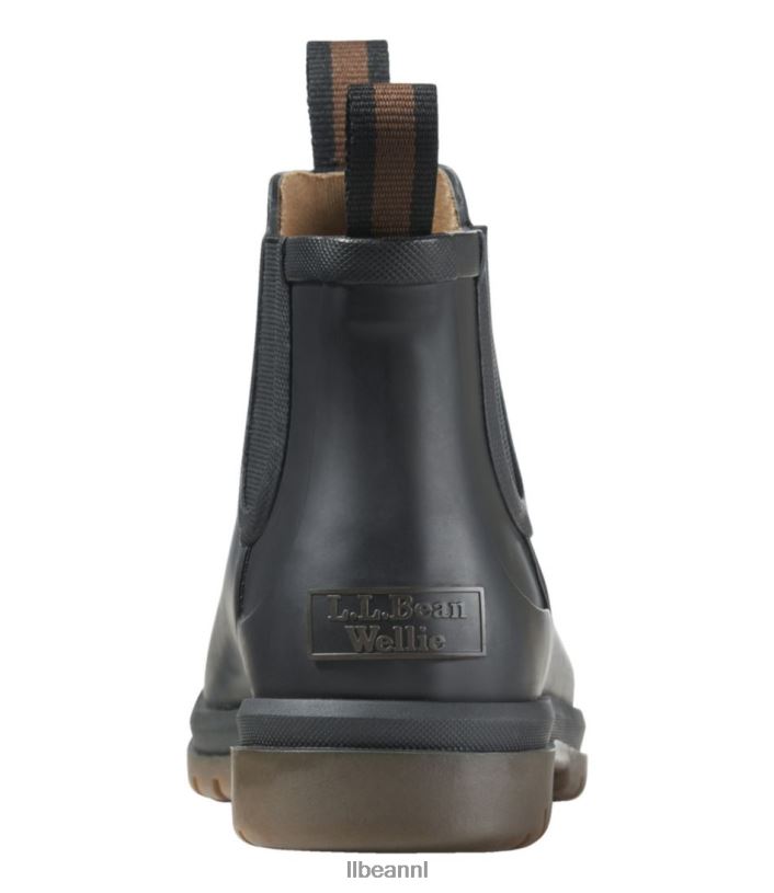 L.L.Bean vrouwen stoere wellie chelsea boots kelp groen/zwart schoenen VT0645185