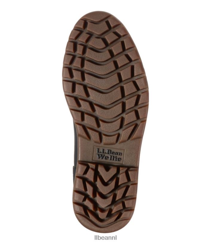 L.L.Bean vrouwen stoere wellie chelsea boots kelp groen/zwart schoenen VT0645185