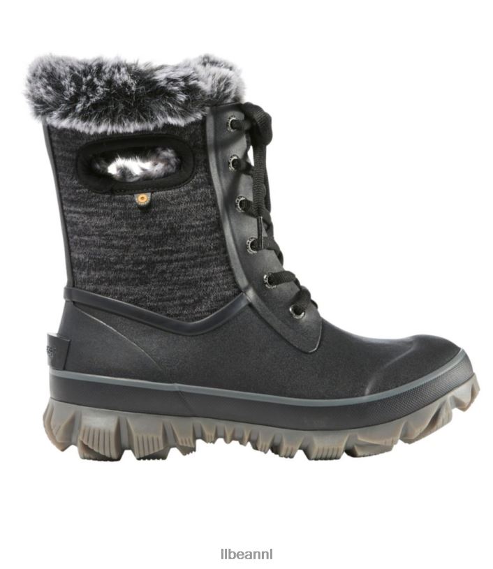 L.L.Bean vrouwen moerassen arcata gebreide laarzen zwart multi schoenen VT0641171
