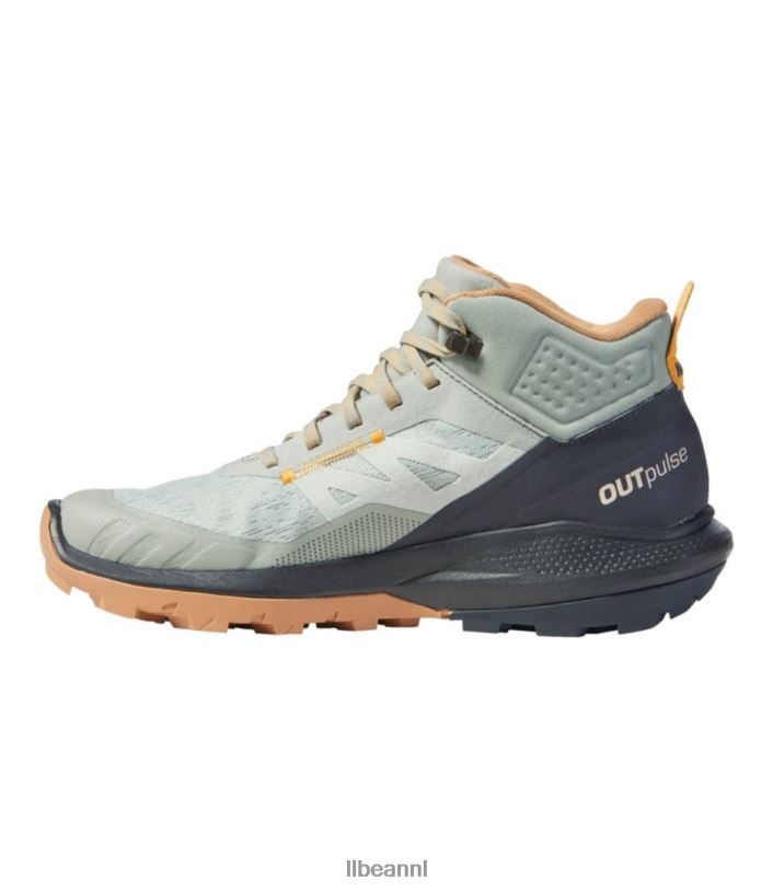L.L.Bean vrouwen salomon outpulse gore tex wandelschoenen stormachtig weer/zwart/smeedijzer schoenen VT0643817