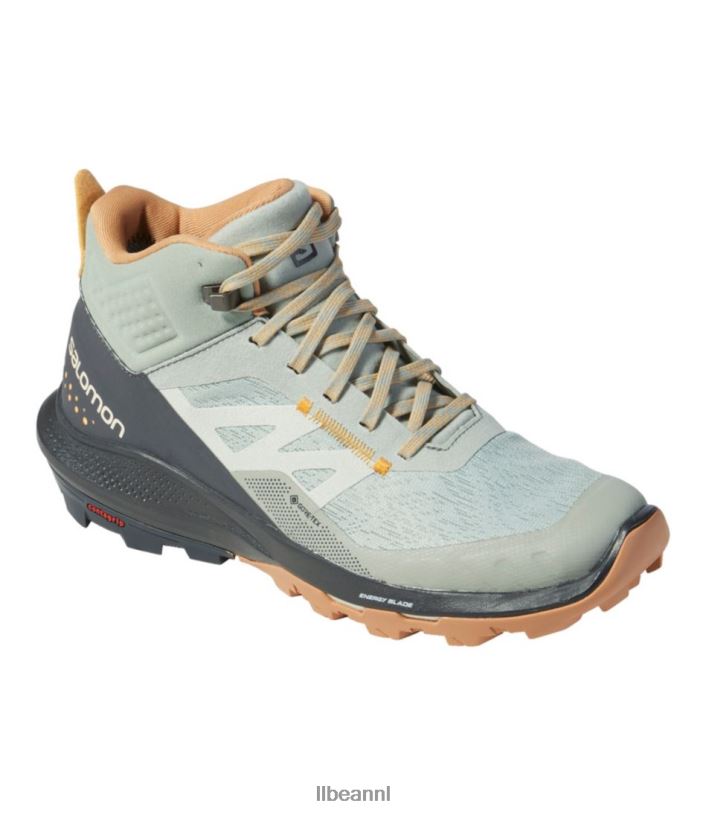L.L.Bean vrouwen salomon outpulse gore tex wandelschoenen stormachtig weer/zwart/smeedijzer schoenen VT0643817