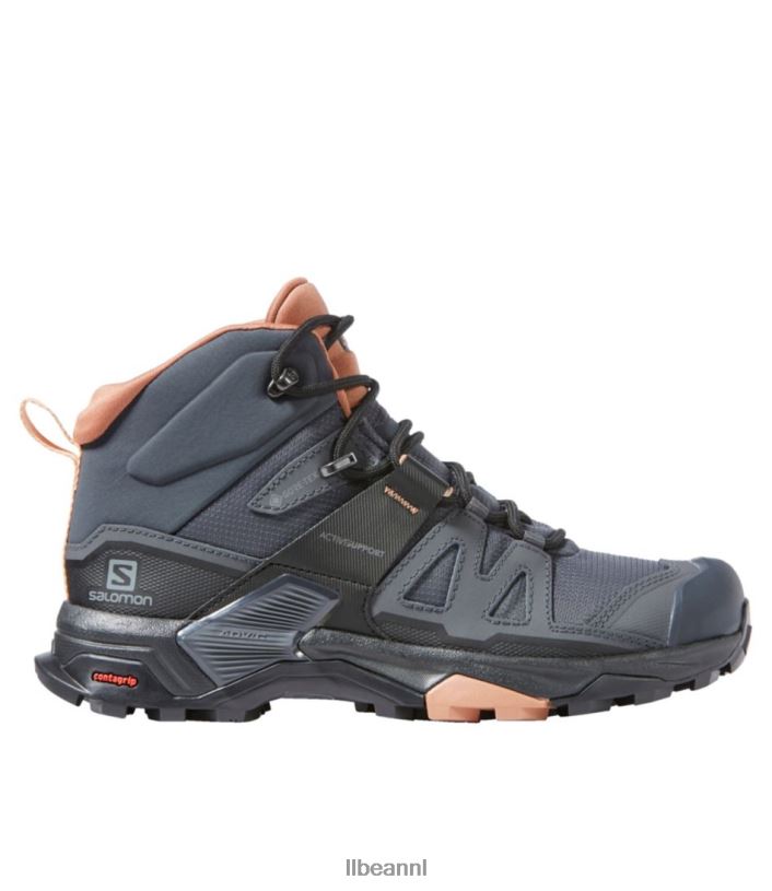 L.L.Bean vrouwen salomon x ultra 4 gore tex wandelschoenen ebbenhout/mokkamousse/amandelcrème schoenen VT0641099