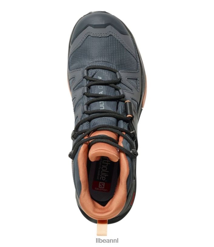 L.L.Bean vrouwen salomon x ultra 4 gore tex wandelschoenen ebbenhout/mokkamousse/amandelcrème schoenen VT0641099