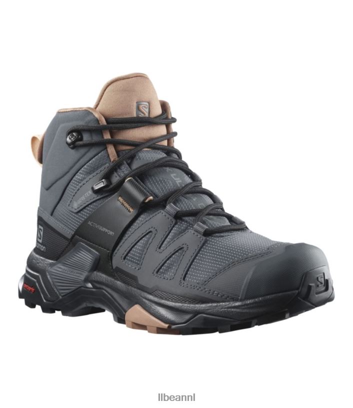 L.L.Bean vrouwen salomon x ultra 4 gore tex wandelschoenen ebbenhout/mokkamousse/amandelcrème schoenen VT0641099