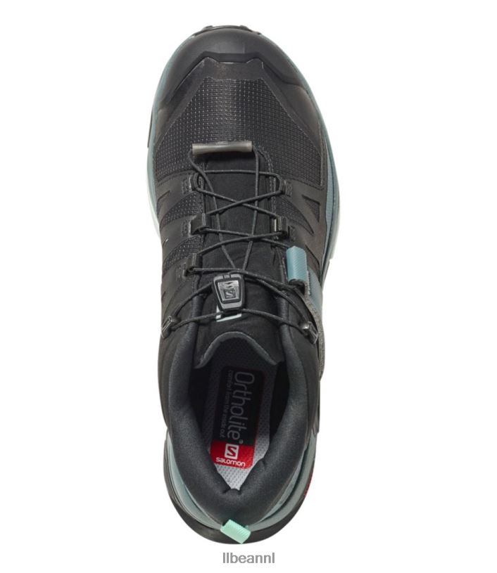 L.L.Bean vrouwen salomon x ultra 4 gore tex wandelschoenen zwart/stormachtig weer/opaalblauw schoenen VT0641207