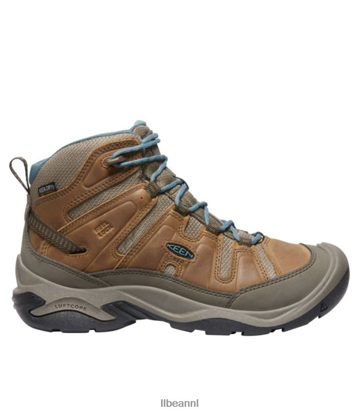 L.L.Bean vrouwen scherpe circadia waterdichte wandelschoenen geroosterde kokosnoot/Noord-Atlantische Oceaan schoenen VT0641108