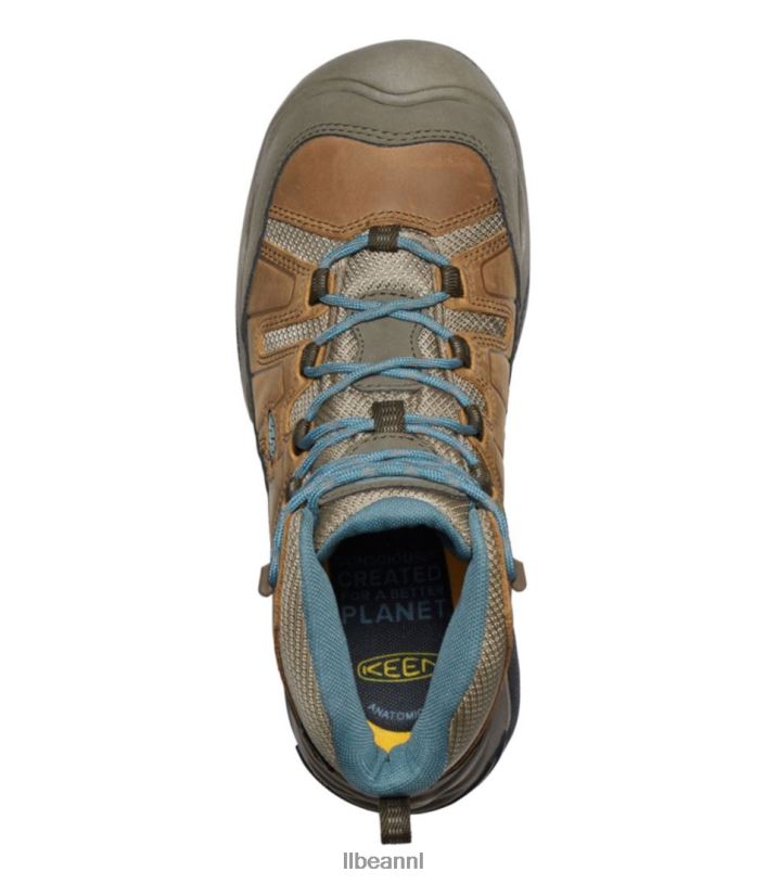 L.L.Bean vrouwen scherpe circadia waterdichte wandelschoenen geroosterde kokosnoot/Noord-Atlantische Oceaan schoenen VT0641108
