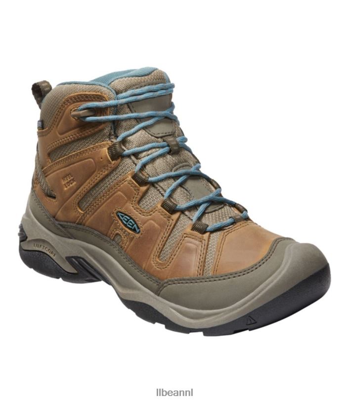 L.L.Bean vrouwen scherpe circadia waterdichte wandelschoenen geroosterde kokosnoot/Noord-Atlantische Oceaan schoenen VT0641108
