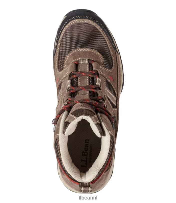 L.L.Bean vrouwen trailmodel 4 wandelschoenen donker cement/bruin schoenen VT0641030