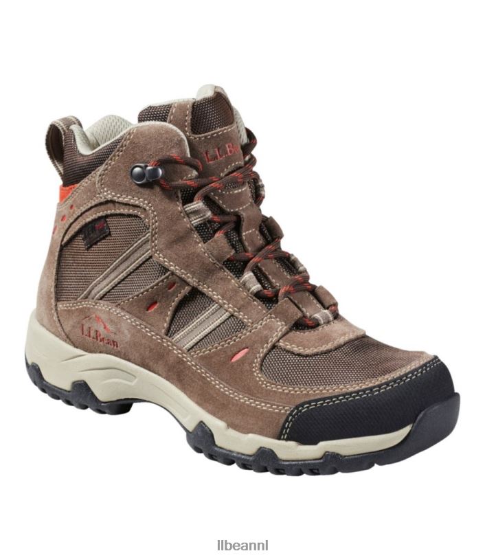 L.L.Bean vrouwen trailmodel 4 wandelschoenen donker cement/bruin schoenen VT0641030