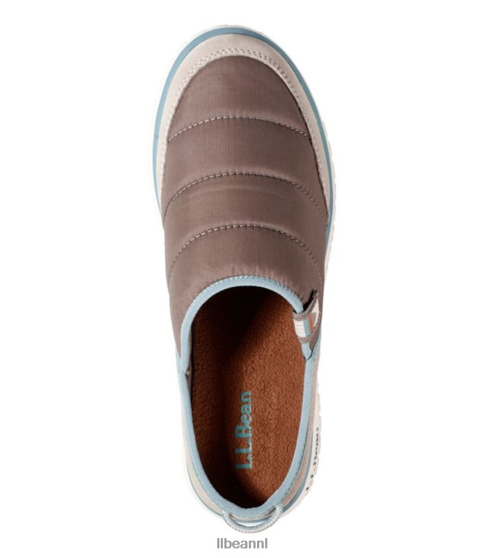 L.L.Bean vrouwen klassieke gewatteerde bergdia\'s grijs berken/taupe bruin schoenen VT0645194