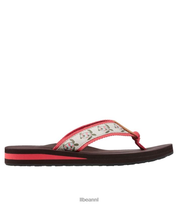 L.L.Bean vrouwen originele Maine Isle-slippers schildpad/natuurlijk schoenen VT0647063