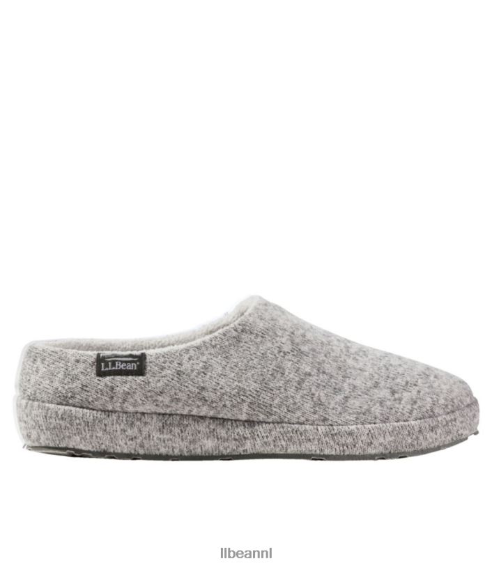 L.L.Bean vrouwen trui fleece pantoffel slijtage grijze heide schoenen VT064967