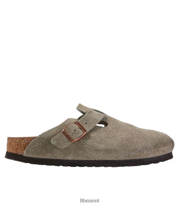 L.L.Bean vrouwen Boston klompen van Birkenstock taupe schoenen VT0645200
