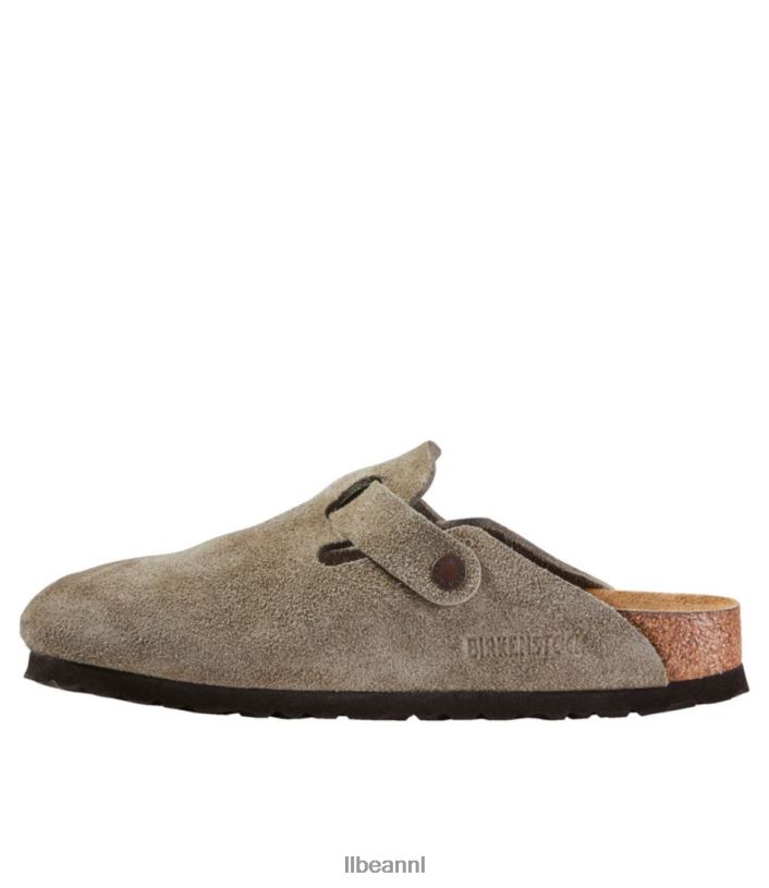L.L.Bean vrouwen Boston klompen van Birkenstock taupe schoenen VT0645200