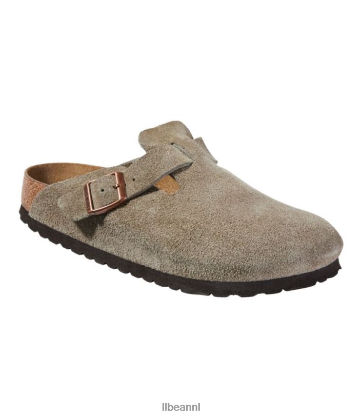 L.L.Bean vrouwen Boston klompen van Birkenstock taupe schoenen VT0645200