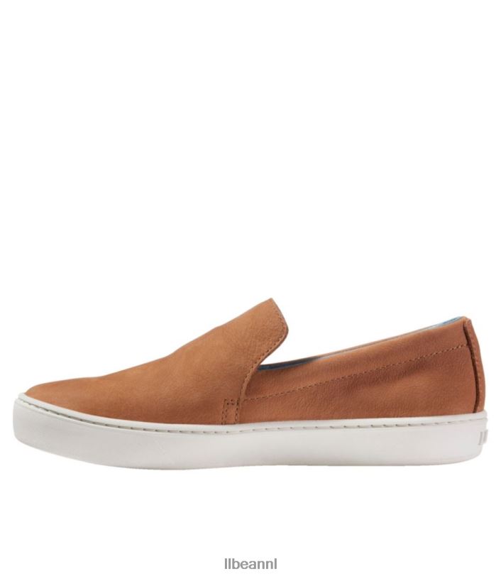 L.L.Bean vrouwen Eco Bay leren instappers leisteen/koel zeeblauw schoenen VT0645182