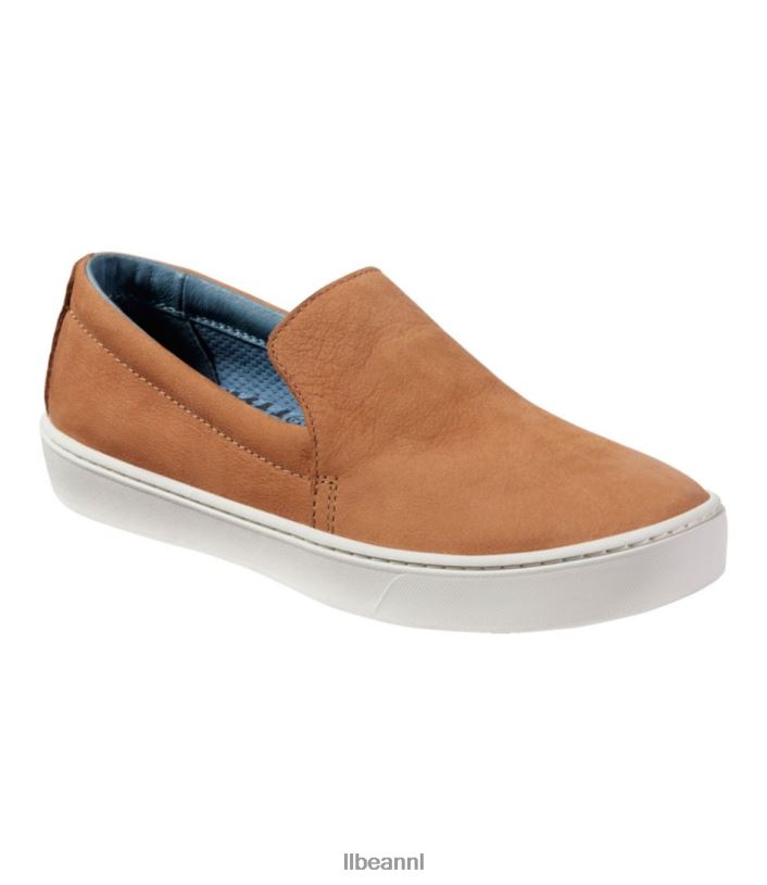 L.L.Bean vrouwen Eco Bay leren instappers leisteen/koel zeeblauw schoenen VT0645182