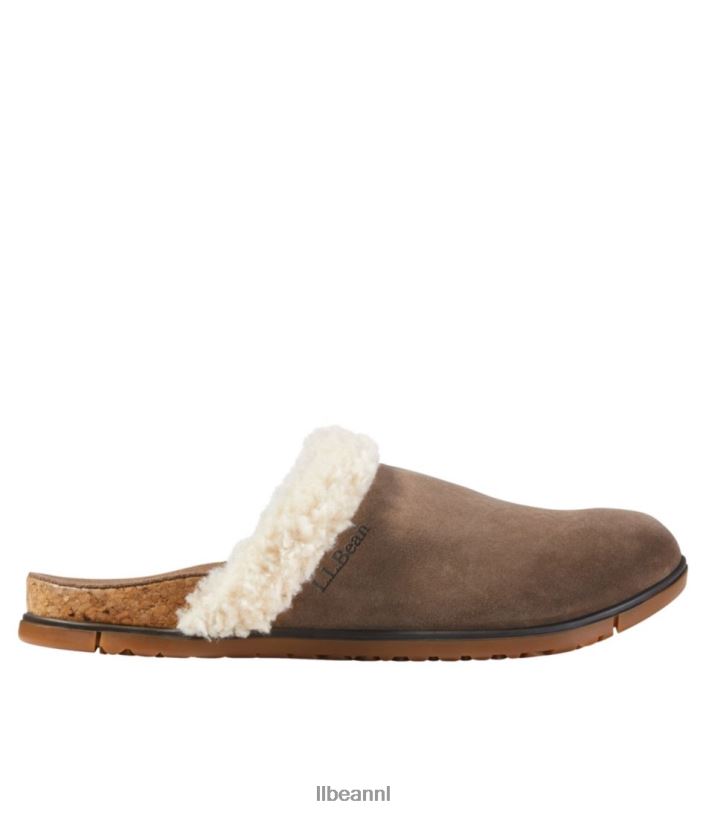 L.L.Bean vrouwen go-anywhere gezellige klompen donker cement/natuur schoenen VT0643823
