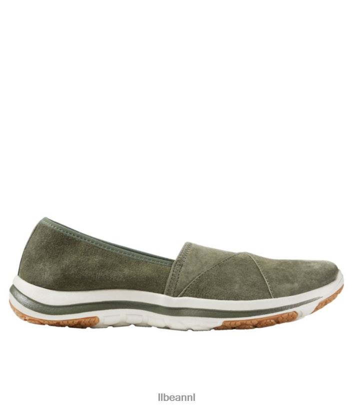 L.L.Bean vrouwen stretch slip-ons aan de achterkant loden schoenen VT0645158