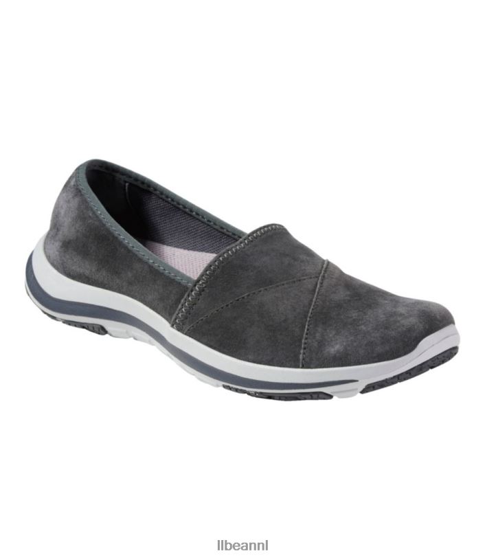 L.L.Bean vrouwen stretch slip-ons aan de achterkant loden schoenen VT0645158