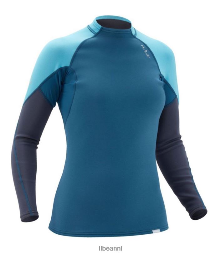L.L.Bean vrouwen nrs hydroskin 0,5 mm overhemd Poseidon watersport VT0641831