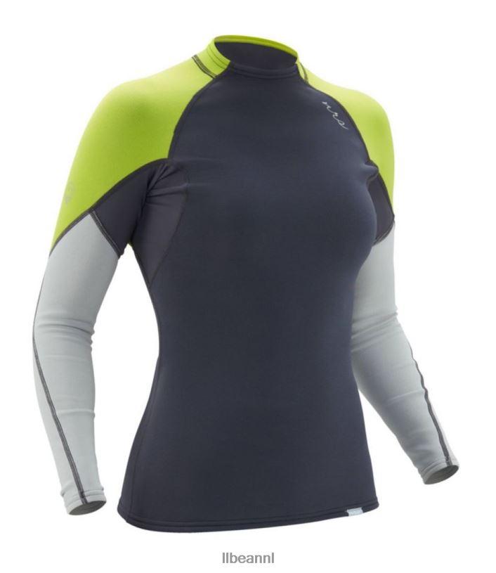 L.L.Bean vrouwen nrs hydroskin 0,5 mm overhemd donkere schaduw watersport VT0644084